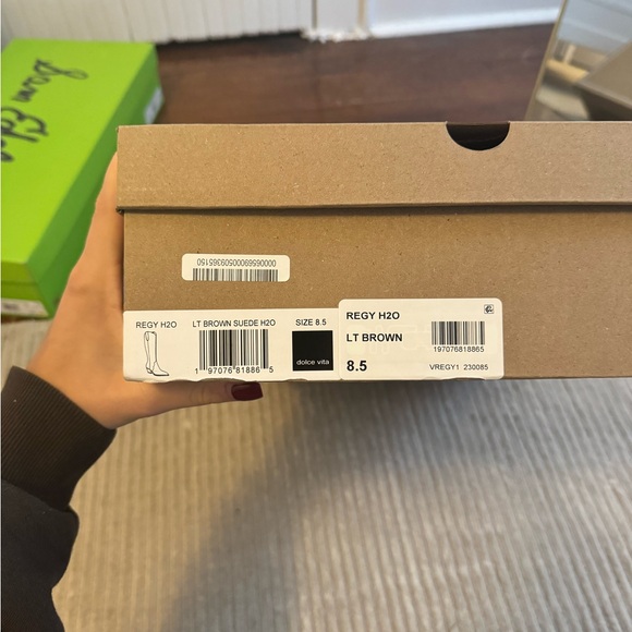 Dolce Vita Tan Heeled Boots - Picture 4 of 4